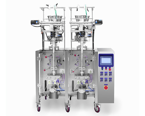 Lignes de double poche automatique verticale de casse-croûte de machine à emballer de granule petite