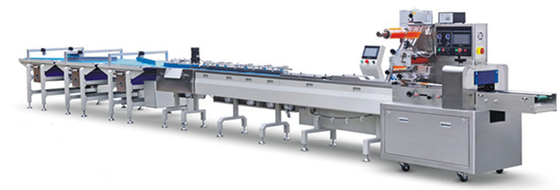 Courroie de départ de emballage d'emballage alimentaire de biscuit de pain horizontal automatique de machine