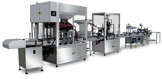 Ligne d'emballage automatisée par poids de capsulage liquide de machine de remplissage de bouteilles de cosmétiques de lotion