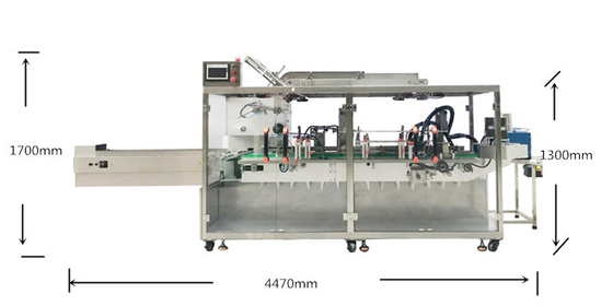 L'aileron chaud de colle insèrent le cachetage cosmétique automatique de carton de machine à emballer de boîte