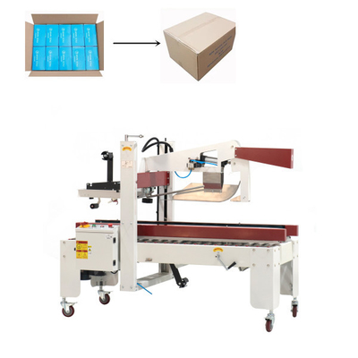 Machine attachante du ruban adhésif médicale jetable de carton de pliage d'aileron de machine à emballer de masque protecteur