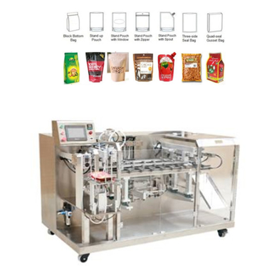 Poly machine de remplissage de Premade de nourriture de machine à emballer de poche de casse-croûte rotatoire