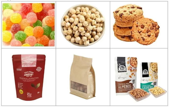 Bec de sac de tirette de Doypack de granules de nourriture de machine à emballer de poche de Premade de nourriture