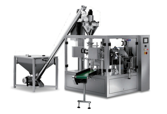 La machine de scellage remplissante Premade de poche rotatoire complètement automatique de granule met en sac l'emballage