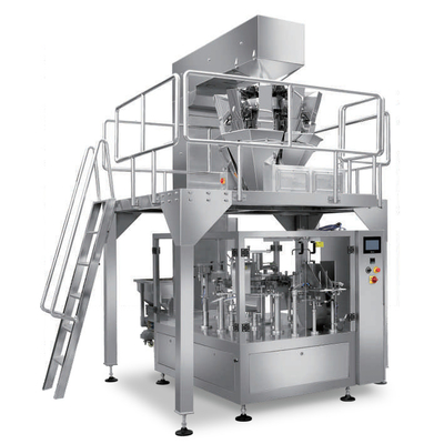 La machine à emballer automatique rotatoire de granule Premade tiennent la poche de gousset de tirette