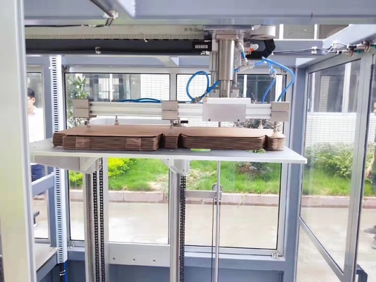 Les pharmaceutiques ont ridé la machine à emballer automatique de boîte PLC de 3 couches